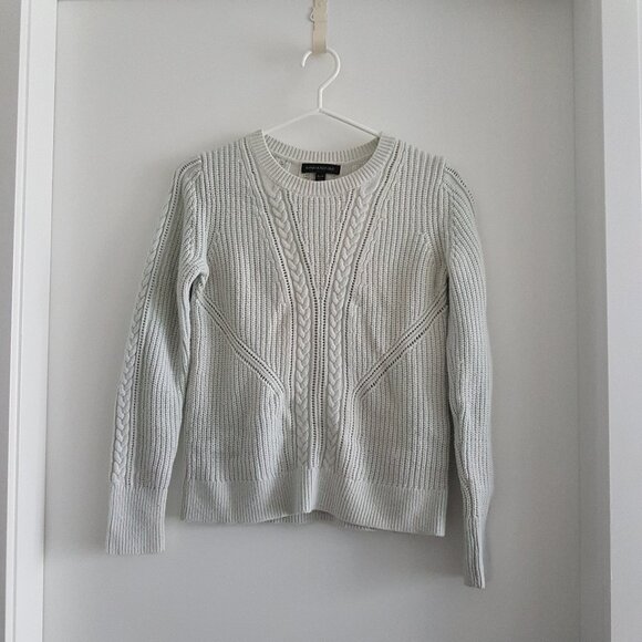 2for$30🏷Banana Republic Merino Wool Cable Knit Crewneck Sweater - Picture 1 of 11